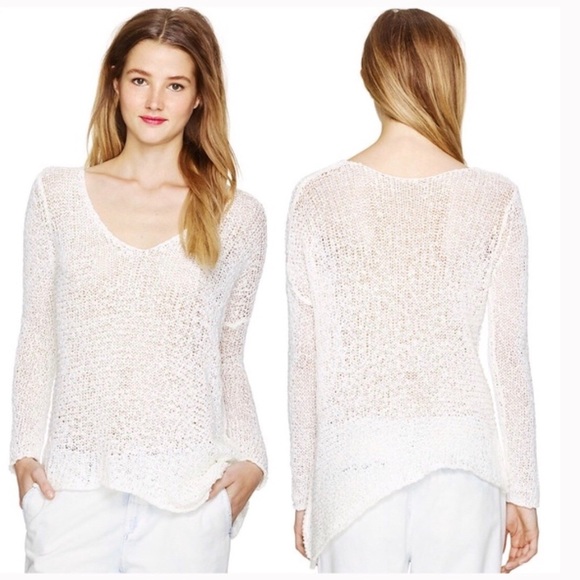 Talula Aritzia Burgandy V-Neck Knit Sweater - Picture 3 of 5